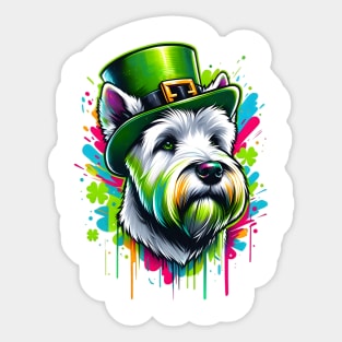 Soft Coated Wheaten Terrier's St Patrick's Day Parade Sticker